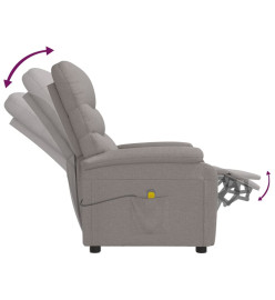 Fauteuil de massage Taupe Tissu