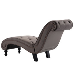 Chaise longue Velours Gris