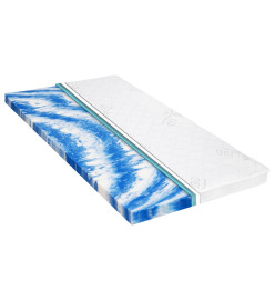 Sur-matelas 120 x 200 cm Mousse de gel 7 cm