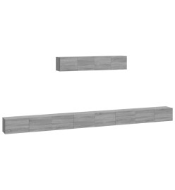 Ensemble de meubles TV 6 pcs Sonoma gris Bois d'ingénierie