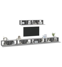 Ensemble de meubles TV 6 pcs Sonoma gris Bois d'ingénierie