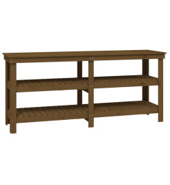 Banc de travail Marron miel 181x50x80 cm Bois de pin massif