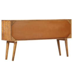 Buffet avec motif imprimé 130x30x70 cm Bois de manguier massif