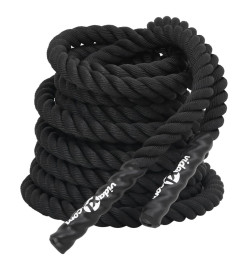 Corde de combat noir 15 m 11 kg polyester