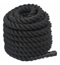 Corde de combat noir 15 m 11 kg polyester