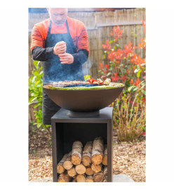 RedFire Cheminée de jardin et barbecue ONYX classique 60 cm et housse