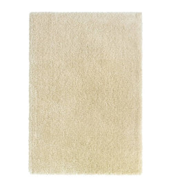 Tapis shaggy à poils hauts Beige 160x230 cm 50 mm