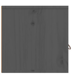 Armoires murales 2 pcs Gris 80x30x30 cm Bois de pin massif