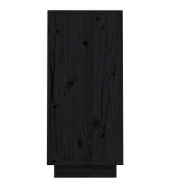 Armoire console Noir 60x34x75 cm Bois de pin solide