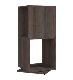 Armoire rotative Gris et chêne 34,5x34,5x75,5 cm Aggloméré