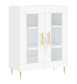 Buffet haut Blanc 69,5x34x180 cm Bois d'ingénierie