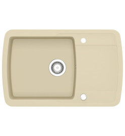 Évier de cuisine Granit Seul lavabo Beige