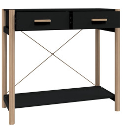 Table console Noir 82x38x75 cm Bois d'ingénierie