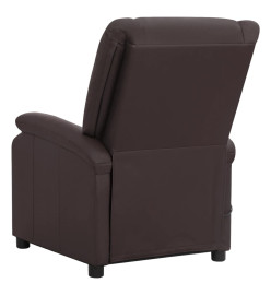 Fauteuil Marron Cuir véritable