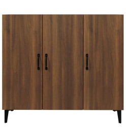 Buffet chêne marron 90x34x80 cm bois d'ingénierie