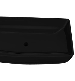 Vasque rectangulaire céramique Noir pour salle de bain