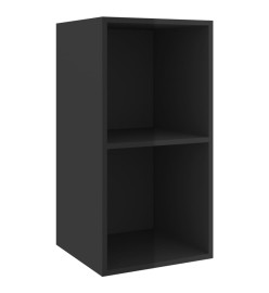 Ensemble de meubles TV 4 pcs Noir brillant Bois d'ingénierie