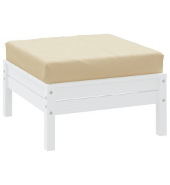 Coussin de palette beige tissu oxford