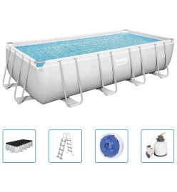 Bestway Ensemble de piscine en acier rectangulaire 549x274x122 cm