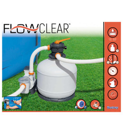 Bestway Pompe de filtre à sable Flowclear 11355 L/h