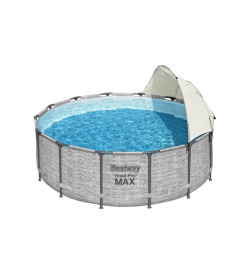 Bestway Auvent de piscine hors sol Blanc