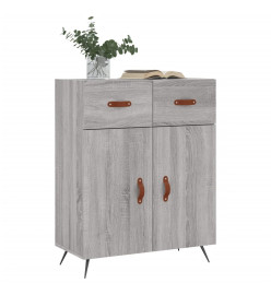 Buffet sonoma gris 69,5x34x90 cm bois d'ingénierie