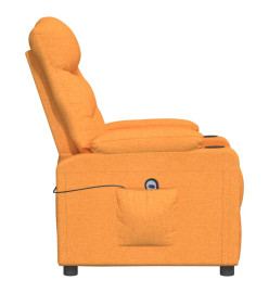 Fauteuil inclinable électrique Jaune Tissu