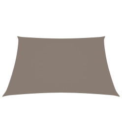 Voile de parasol Tissu Oxford carré 4x4 m Taupe