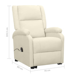 Fauteuil Crème Tissu