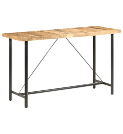 Table de bar 180x70x107 cm Bois de manguier brut