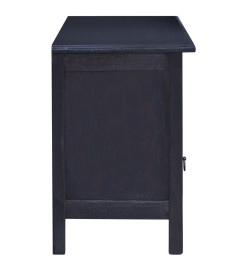 Meuble TV Café noir clair 100x30x45 cm Bois d'acajou massif