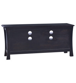 Meuble TV Café noir clair 100x30x45 cm Bois d'acajou massif