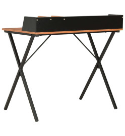 Bureau Noir et marron 80x50x84 cm