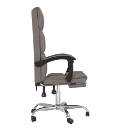 Fauteuil inclinable de bureau Taupe Tissu