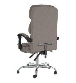 Fauteuil inclinable de bureau Taupe Tissu