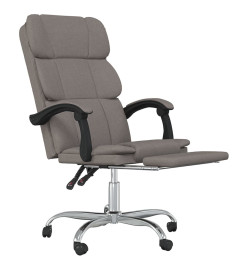 Fauteuil inclinable de bureau Taupe Tissu