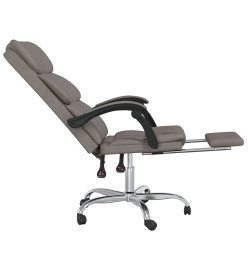 Fauteuil inclinable de bureau Taupe Tissu