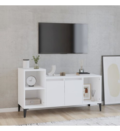 Meuble TV Blanc 100x35x55 cm Bois d'ingénierie