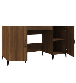 Bureau Chêne marron 140x50x75 cm Bois d'ingénierie