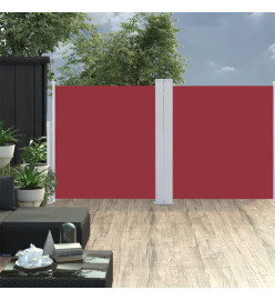 Auvent latéral rétractable Rouge 100 x 600 cm