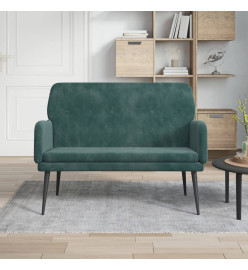 Banc Vert foncé 108x79x79 cm Velours