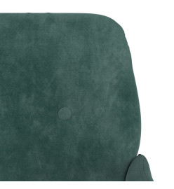 Banc Vert foncé 108x79x79 cm Velours