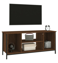 Meuble TV chêne marron 102x35x45 cm bois d'ingénierie