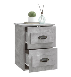 Tables de chevet murales 2 pcs gris béton 41,5x36x53 cm