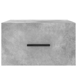 Tables de chevet murales 2 pcs gris béton 35x35x20 cm