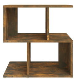 Table de chevet Chêne fumé 50x30x51,5 cm Bois d'ingénierie