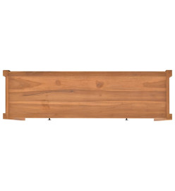 Bureau avec 2 tiroirs 140x40x75 cm Bois de teck