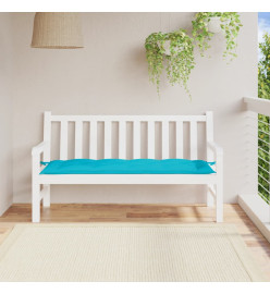 Coussin de banc de jardin turquoise 150x50x7 cm tissu oxford