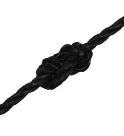 Corde de travail Noir 8 mm 250 m polypropylène