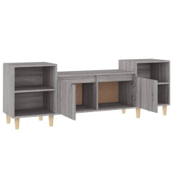 Meuble TV Sonoma gris 160x35x55 cm Bois d'ingénierie